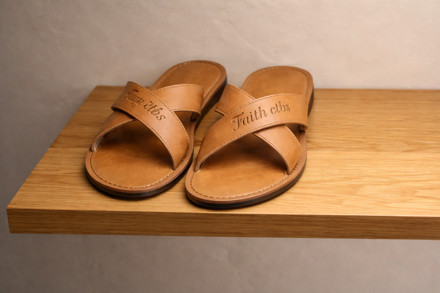 CTBS Handmade Leather Sandals custom engraved — Called To Be Saints
