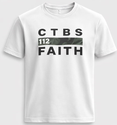 CTBS Faith Range — Wear Your Faith Boldly Christian apparel tee White and black