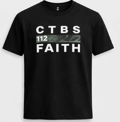 CTBS Faith Range — Wear Your Faith Boldly Christian apparel tee Black and white