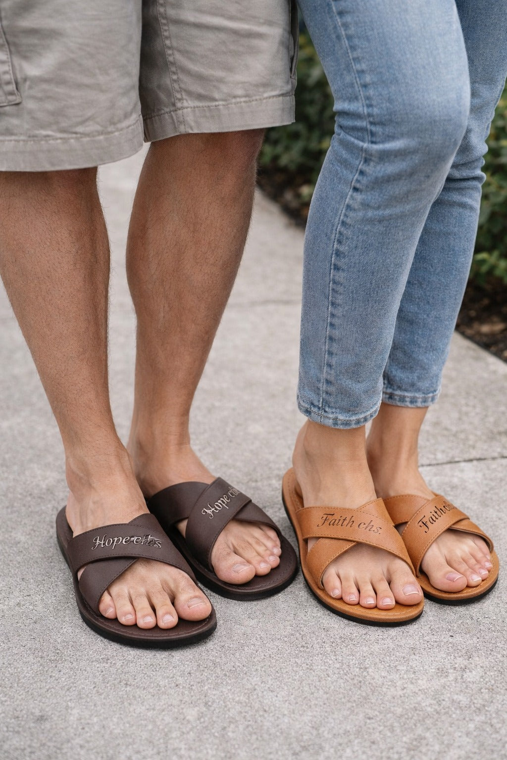 CTBS Handmade Leather Sandals custom engraved — Called To Be Saints