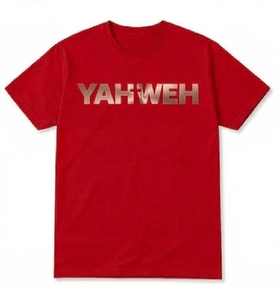 CTBS YAHWEH Range — His Name Above All Names faith apparel Red and Rose gold