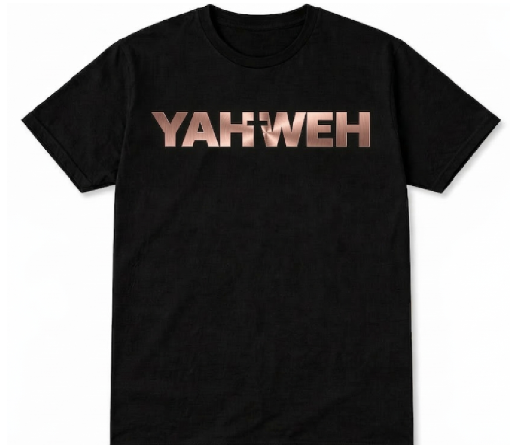 CTBS YAHWEH Range — His Name Above All Names faith apparel Black and Rose gold
