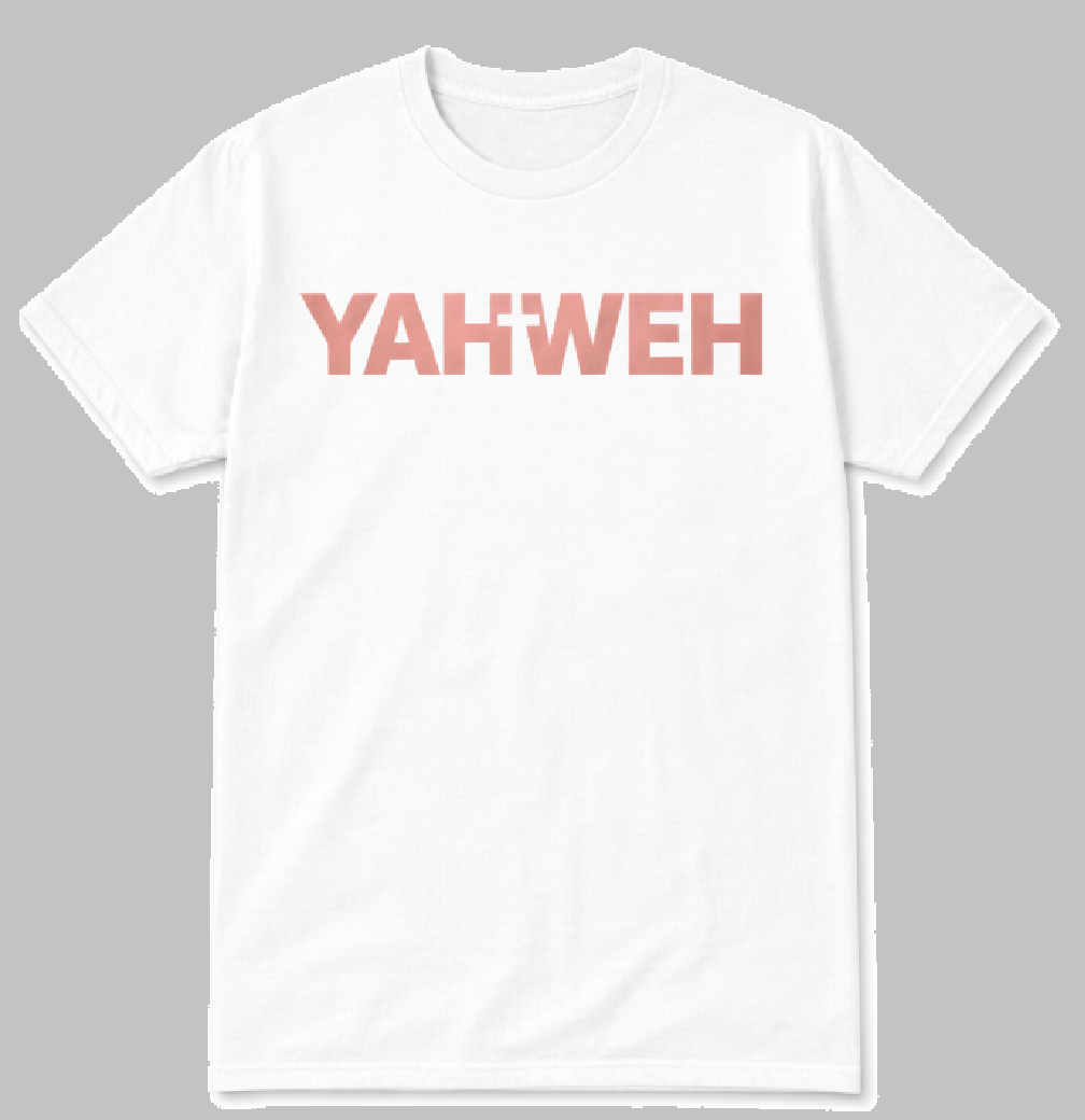 CTBS YAHWEH Range — His Name Above All Names faith apparel White and rose gold